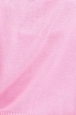 Pink Knit Cardigan Long Sleeve Crop -FabWear Shop KN2297 12PB PINK 6