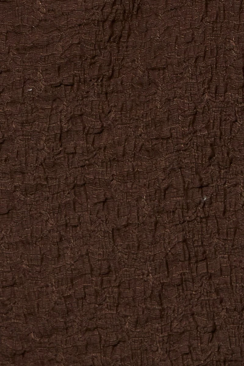 Brown Crop Cardigan Long Sleeve Tie Front 5 Brown Crop Cardigan Long Sleeve Tie Front - Image 5