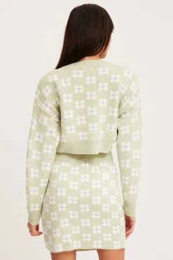 Print Knit Cardigan Long Sleeve Crop Floral -FabWear Shop basic cardigan print knit cardigan long sleeve crop floral 33006997373121