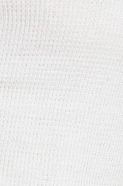 White Crop Cardigan Short Sleeve Waffle -FabWear Shop basic cardigan white crop cardigan short sleeve waffle 32965160534209