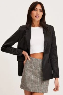 Black Workwear Jacket Long Sleeve