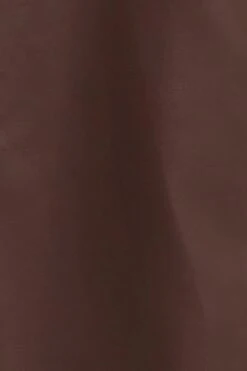 Brown Faux Leather Jacket Long Sleeve -FabWear Shop blazer brown faux leather jacket long sleeve 32966634438849