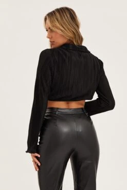 Black Crop Shirts Long Sleeve 8 Black Crop Shirts Long Sleeve -FabWear Shop bolero black crop shirts long sleeve 32981253423297