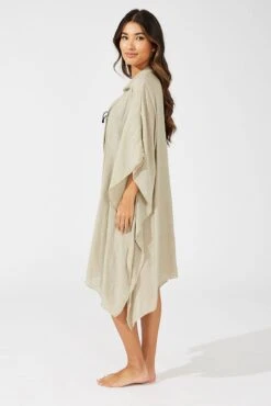 Beige Oversize Beach Shirt 9 Beige Oversize Beach Shirt -FabWear Shop bw0088 51b stone 4