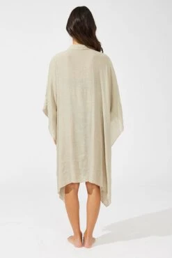 Beige Oversize Beach Shirt 10 Beige Oversize Beach Shirt -FabWear Shop bw0088 51b stone 5