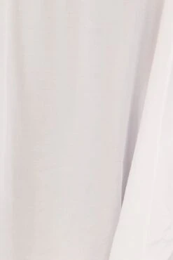 White Essential Oversized Long Sleeve Collared Shirt -FabWear Shop bwh5233 33nb white 6