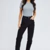 Black Mom Denim Jeans High Rise