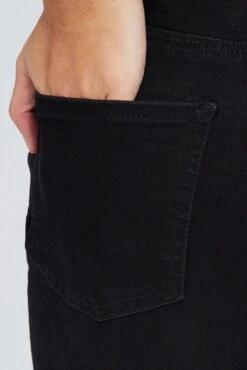 Black Skinny Denim Jeans High Rise 11 Black Skinny Denim Jeans High Rise -FabWear Shop dl1369c 20r black 6