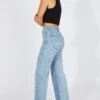 Denim High Rise Wide Leg Crop