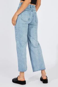 Denim High Rise Wide Leg Crop 10 Denim High Rise Wide Leg Crop -FabWear Shop dl1412b 81r light wash 5