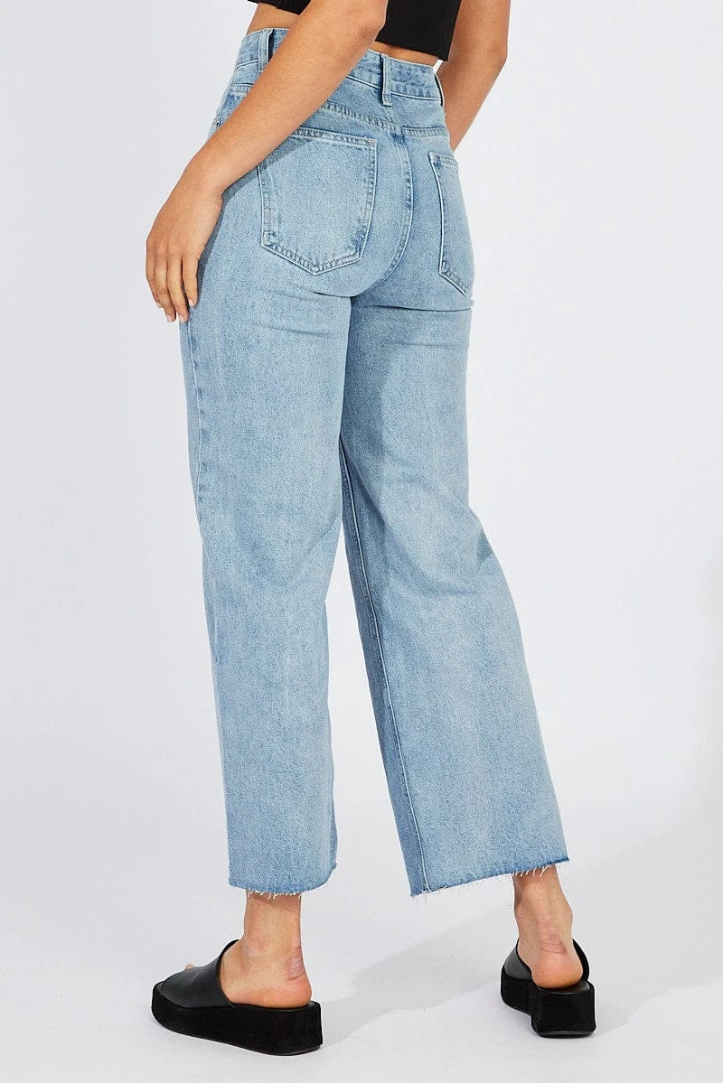 Denim High Rise Wide Leg Crop 5 Denim High Rise Wide Leg Crop - Image 5