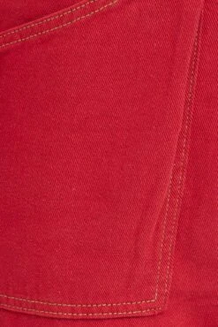 Red Cargo Jeans Mid Rise -FabWear Shop dl1454a 81rb red 6