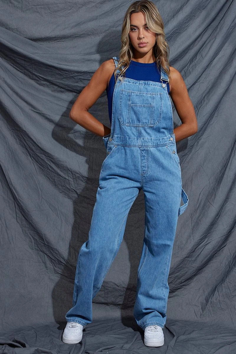 Blue Carpenter Overall Jeans 1 Blue Carpenter Overall Jeans