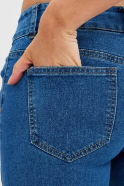 Denim Flare Jeans Low Waist -FabWear Shop dl1506 33r mid wash 6