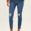Denim Mom Jeans High Rise Stretch