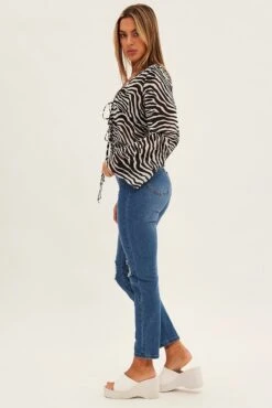 Denim Mom Jeans High Rise Stretch -FabWear Shop dl1518 20r mid wash 4