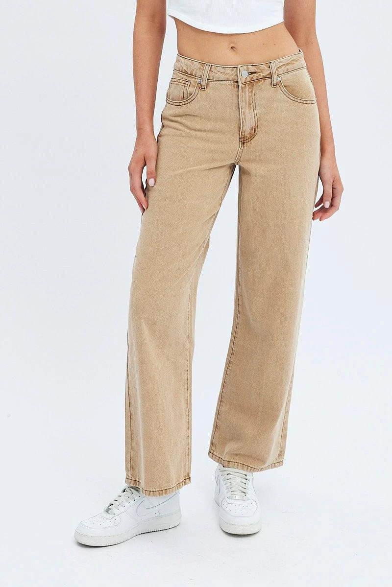 Brown Low Rise Baggy Jean 2 Brown Low Rise Baggy Jean - Image 2