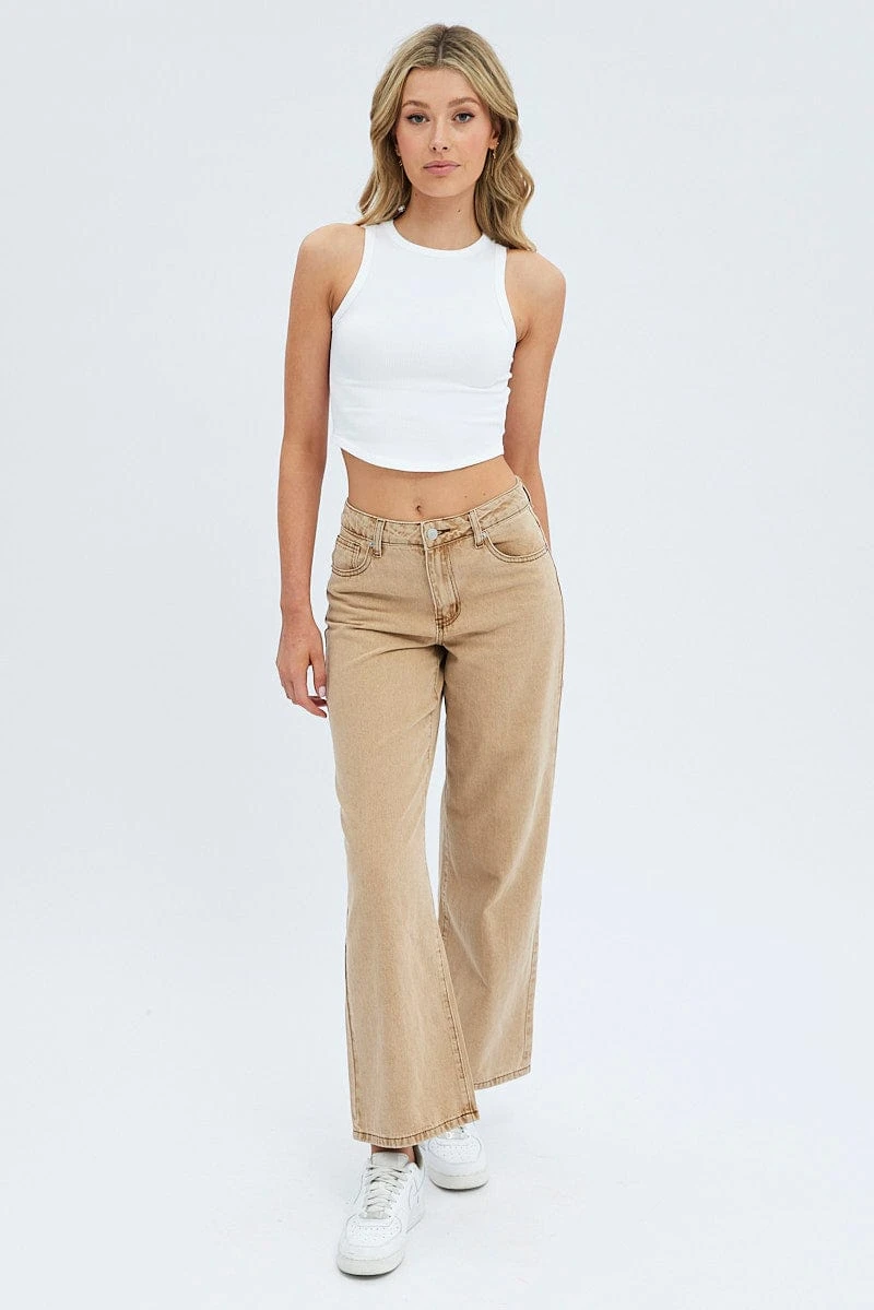 Brown Low Rise Baggy Jean 3 Brown Low Rise Baggy Jean - Image 3