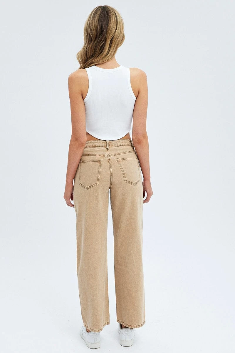 Brown Low Rise Baggy Jean 5 Brown Low Rise Baggy Jean - Image 5