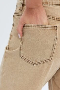 Brown Low Rise Baggy Jean 11 Brown Low Rise Baggy Jean -FabWear Shop dl1547 20r latte 6