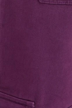 Purple Cargo Jeans Straight Back Elastic Waist -FabWear Shop dl1553 34r plum 6