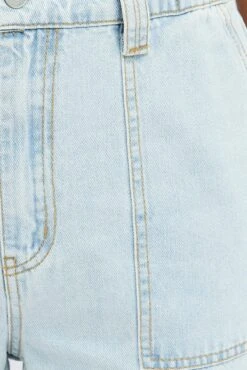 Denim Cargo Jeans Elastic Waist 11 Denim Cargo Jeans Elastic Waist -FabWear Shop dl1553a 34r light wash 6