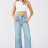 Denim Relaxed Wide Leg Jeans