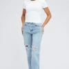 Denim Boyfriend Jeans Mid Rise
