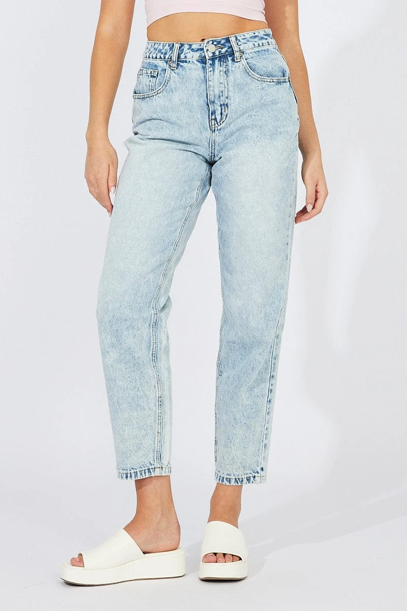 Denim Mom Jeans High Rise 2 Denim Mom Jeans High Rise - Image 2