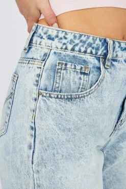 Denim Mom Jeans High Rise 11 Denim Mom Jeans High Rise -FabWear Shop dl1836 33r light wash 6