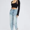 Denim Relaxed Mom Jean High Rise