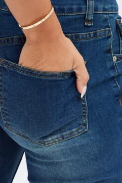 Denim Flare Denim Jeans Low Rise -FabWear Shop dl1953b 20j dark wash 6