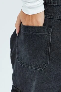 Black Cargo Denim Jeans Mid Rise -FabWear Shop dl2099 28j black 6