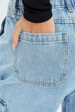 Denim Cargo Denim Jeans Mid Rise -FabWear Shop dl2099 28j light wash 6