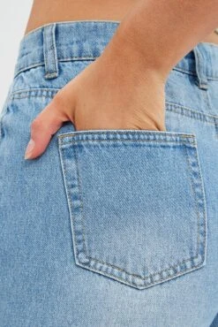 Blue Baggy Denim Jean Mid Rise -FabWear Shop dl2571g 33jb denim 6