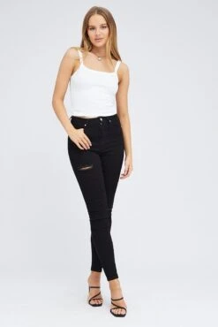 Black Skinny Jeans -FabWear Shop dl8255e 33rb black 3