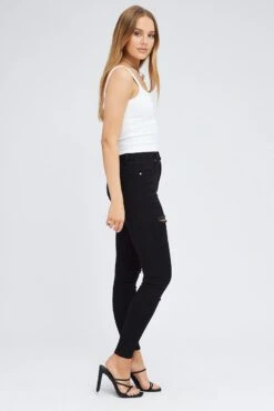 Black Skinny Jeans -FabWear Shop dl8255e 33rb black 4