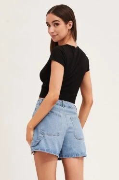 Black Short Sleeve Button Down Cardigan -FabWear Shop fitted cardigan black short sleeve button down cardigan 32981001699521