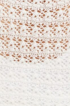 White Knit Cardigan Long Sleeve Crochet -FabWear Shop fitted cardigan white knit cardigan long sleeve crochet 33006994555073