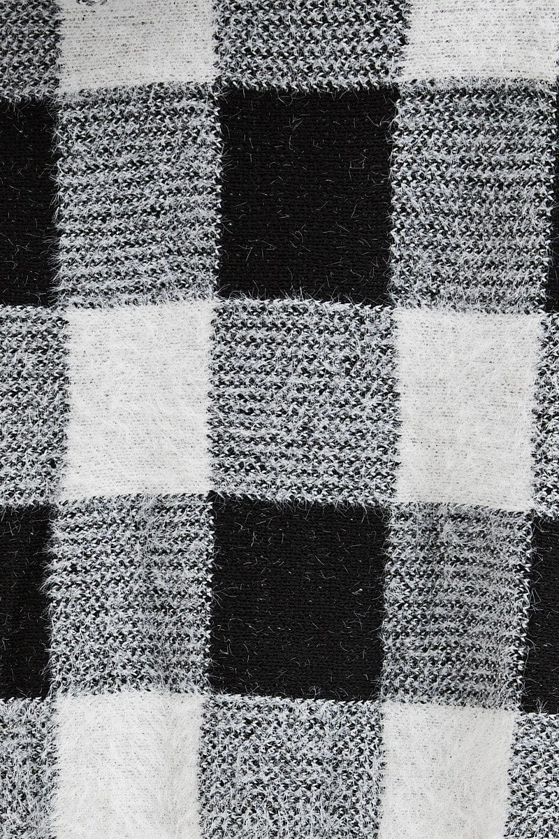 Mono Print Knit Cardigan Long Sleeve Longline 6 Mono Print Knit Cardigan Long Sleeve Longline - Image 6