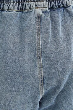 Blue High Rise Balloon Fit Denim Jeans -FabWear Shop hw boyfriend jean blue high rise balloon fit denim jeans 32967350550721