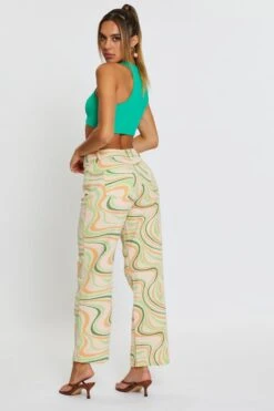 Marble Print Straight Denim Jeans High Rise -FabWear Shop hw straight leg jean marble print straight denim jeans high rise 32967344718017