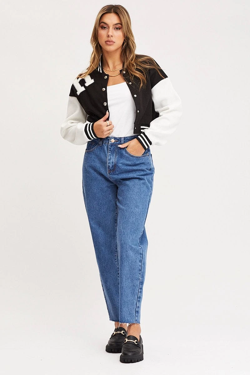 Black Graphic Jacket Long Sleeve Oversized 2 Black Graphic Jacket Long Sleeve Oversized - Image 2