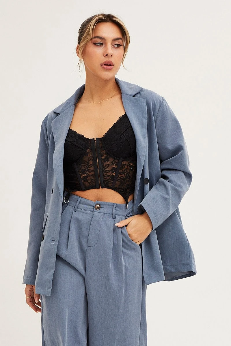 Grey Oversized Blazer 2 Grey Oversized Blazer - Image 2