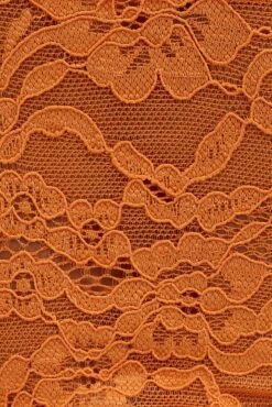 Orange Floral Lace Corset Top -FabWear Shop jc0003 84f6 orange 6
