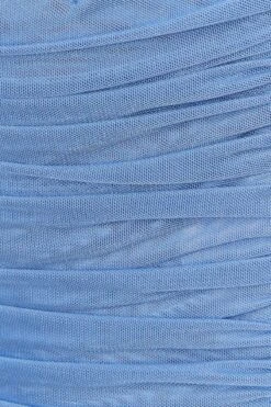 Blue Corset Top Sleeveless Sweetheart Mesh Crop -FabWear Shop jc1121 47w azure 6