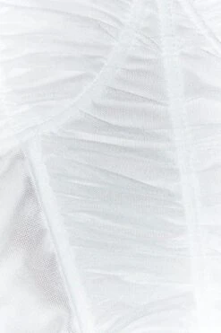 White Corset Top Sleeveless Sweetheart Mesh Crop -FabWear Shop jc1121 47w white 6