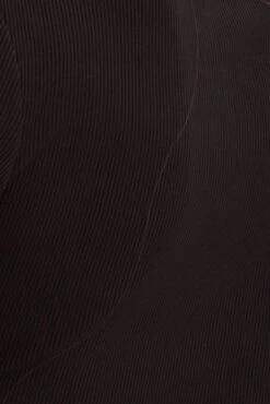 Black Corset Top Short Sleeve Crew Neck Crop Baby Tee -FabWear Shop jc1189 81wb black 6