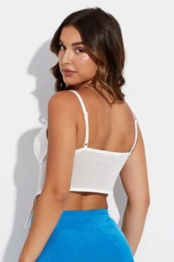 White Garter Corset Singlet Crop 10 White Garter Corset Singlet Crop -FabWear Shop jc1298 47wb white 5