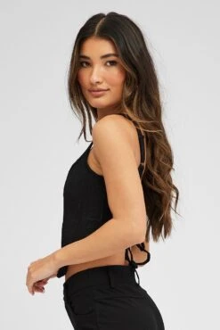 Black Corset Top Texture -FabWear Shop jc1713 84w black 4